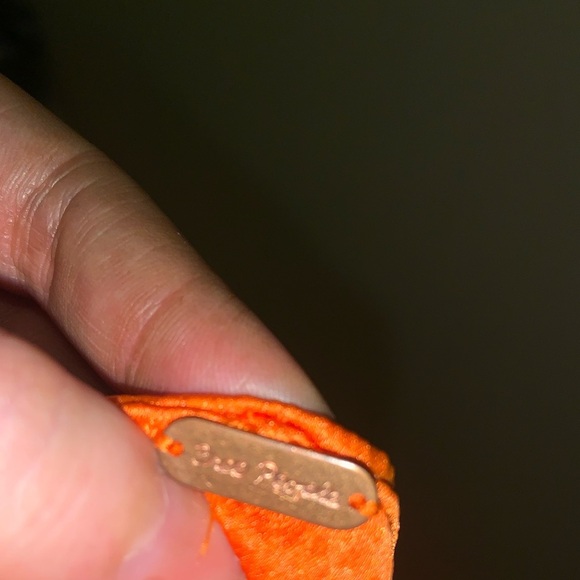 Free People Blaze Orange All The Way Satin Mini Skirt summer classic casual - Picture 6 of 7